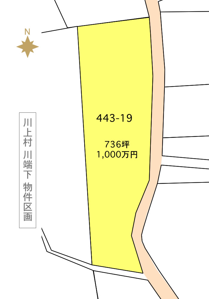 川上村川端下区画図